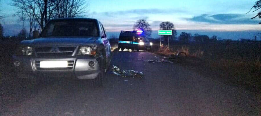 Tragiczny w skutkach okazał się wypadek, w którym zginął motorowerzysta