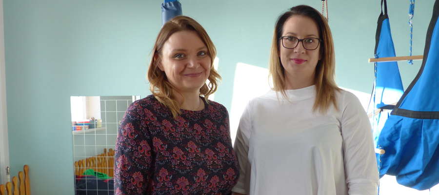Zajęcia z integracji sensorycznej w Tereszewie prowadzą Magdalena Tarachanow i Monika Grabowska