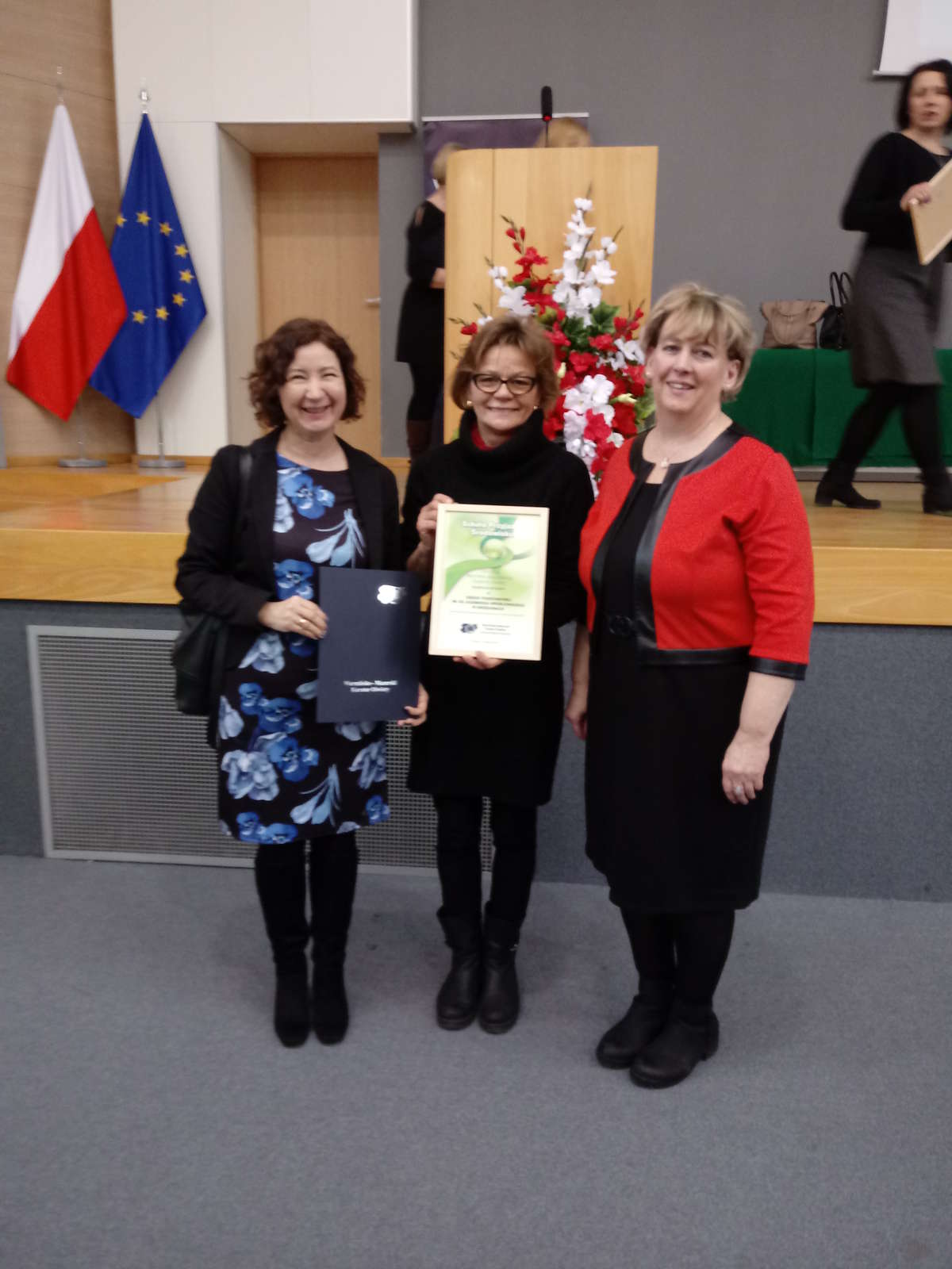 Podczas uroczystości wręczenia certyfikatów w Olsztynie