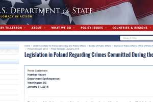 Departament Stanu: Nowelizacja ustawy o IPN może mieć negatywny wpływ na relacje Polski z USA