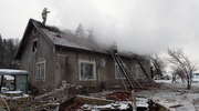 Pożar domu w Nowosadach. Rodzina straciła dach nad głową