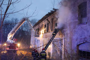 Pożar przy ul. 15. Dywizji w Olsztynie