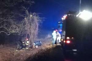 Olecko: Pijany kierowca uderzył w drzewo