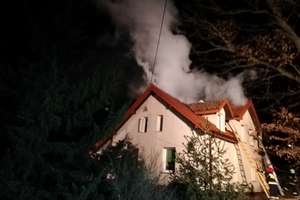 Pożar domu w Zawadach Oleckich