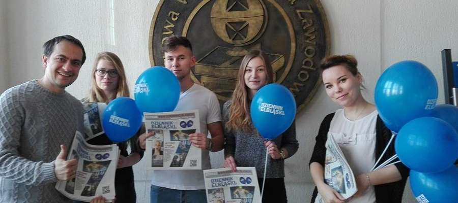 Nasza gazeta urodzinowa w piątek dotarła m.in. do Państwowej Wyższej Szkoły Zawodowej w Elblągu