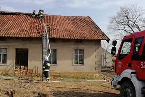 Pożar domu w Babkach Gąseckich 