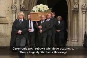 Ceremonia pogrzebowa wielkiego uczonego. Tłumy żegnały Stephena Hawkinga