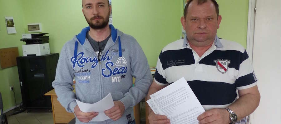 Michał Grelewicz i Dariusz Rozborski, członkowie Wspólnoty Mieszkaniowej z ul. Zielonej w Iławie zabierają głos