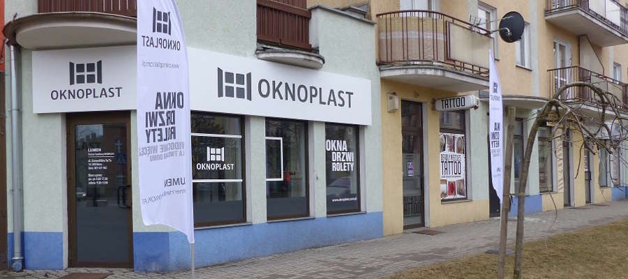 Nowy punkt OKNOPLASTU znajduje się w Iławie przy ul. Grunwaldzkiej 9a/7a