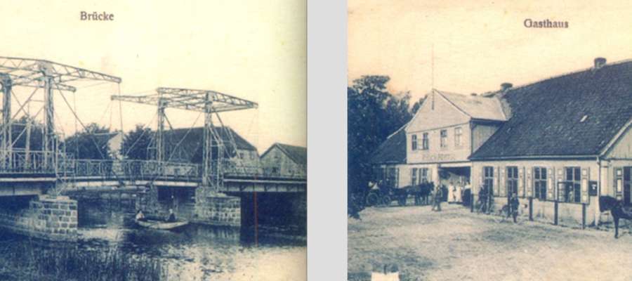 Gospoda i most nad Tyną, w osadzie zwanej po 1945 r. Mostek