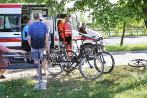 Kolejny wypadek na ścieżce rowerowej w Olsztynie [ZDJĘCIA]