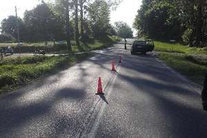 Motocyklista z Niemiec ranny w wypadku pod Oleckiem