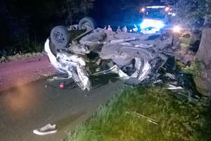 Śmiertelny wypadek na trasie Sępopol-Wiatrowiec. Nie żyje 25-letni kierowca