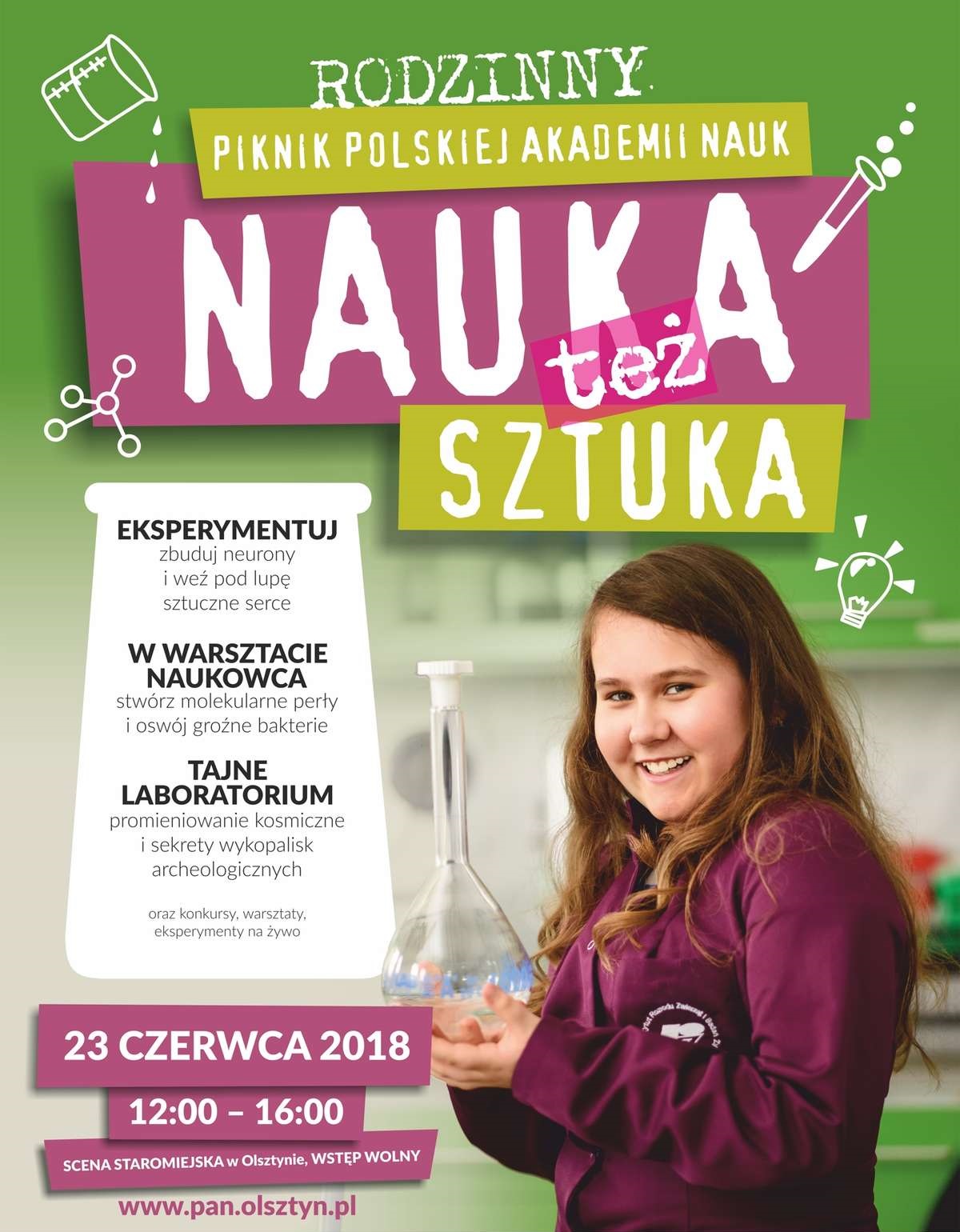 Rodzinny Piknik Polskiej Akademii Nauk „NAUKA też SZTUKA!”