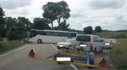 Autobus zablokował objazd z Ostródy do Olsztyna. Uwaga na utrudnienia!