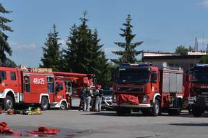 Ćwiczenia strażaków w Polmleku 