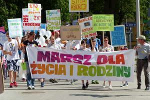 Antyaborcyjny marsz na ulicach Węgorzewa