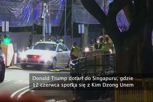 Donald Trump przybył do Singapuru na spotkanie z Kim Dzong Unem