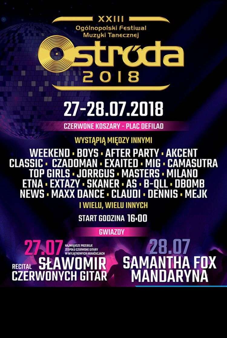 XXIII Ogólnopolski Festiwal Muzyki Tanecznej Ostróda - 2018 - full image