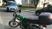 72-letni motorowerzysta trafił do szpitala 
