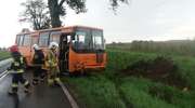 Wypadek autobusu w Wozławkach. Pasażerka w szpitalu