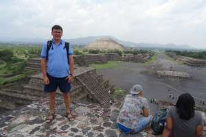 Podróżnik z Judzik zwiedzał ruiny miasta Teotihuacan w Meksyku