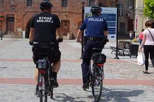 Wspólne patrole rowerowe na terenie miasta 