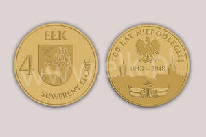 4 Suwereny Ełckie - nowa ełcka moneta na 100-lecie niepodległości