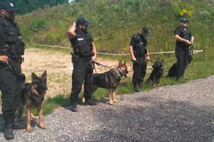 Policjanci zaprezentowali zasady szkolenia psów policyjnych