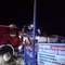 Pożar dachu masarni we wsi Skurpie