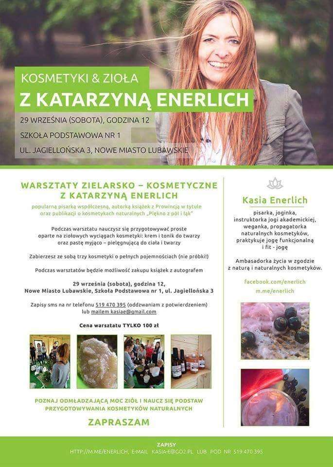 Gościem spotkania będzie Katarzyna Enerlich 
