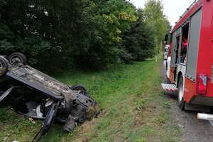 Wypadek w Przytułach w gminie Olecko  