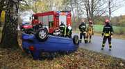 Stracił panowanie nad autem i dachował