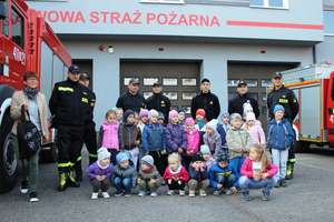 Przedszkolaki odwiedziły braniewskich strażaków