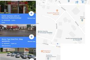 Nowe obiekty na Mapach Google w Bartoszycach. 