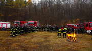 Strażackie ćwiczenia na wypadek pożaru lasu 