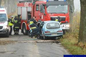 Wypadek na trasie Silec - Leśny Rów. Ranna 20-latka trafiła do szpitala