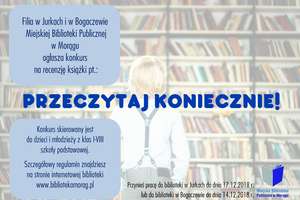 Konkurs w bibliotece „Przeczytaj koniecznie!”