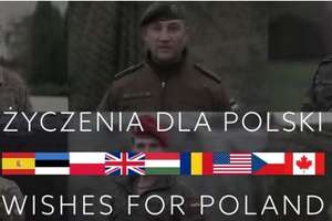 Życzenia dla Polaków od żołnierzy NATO. Także z Elbląga [film]