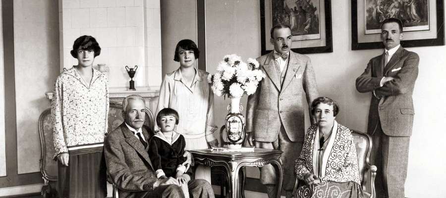 Prezydent Mościcki z rodziną.
