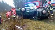 Seat dachował w przydrożnym rowie. 19-latka z podejrzeniem urazu kręgosłupa trafiła do szpitala [AKTUALIZACJA]