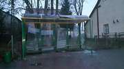  20-latek z kolegami zniszczył przystanek autobusowy w Jedwabnie