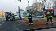 Kolizja dwóch samochodów osobowych w Olsztynie. Utrudnienia w ruchu