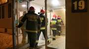 Strażacy w czasie kontroli olsztyńskiego escape roomu