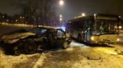 22-letni kierowca BMW spowodował czołowe zderzenie z autobusem w Olsztynie