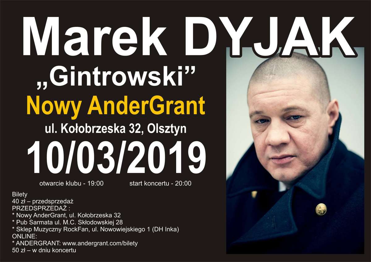 Marek Dyjak Gintrowski w Olsztynie - full image