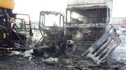 Pożar w Żytowie. Spłonęły dwa ciągniki