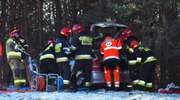 Wypadek samochodowy na Marszałkowskiej w Mławie. Nie żyje jedna osoba.