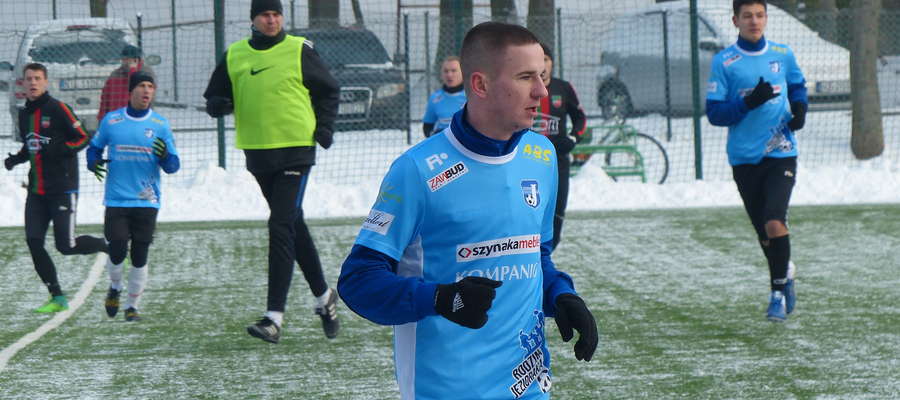 Jedną z bramek dla Jezioraka w sparingu z Lechem Rypin zdobył Radosław Galas