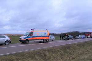 Wypadek na trasie Talusy—Ruska Wieś. Cztery osoby w szpitalach